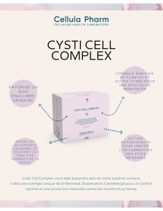 CYSTI CELL COMPLEX Cellula Pharm - Réduit les risques et la durée des cystites 2