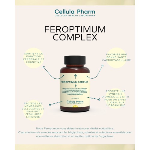 Feroptimum Complex - Complément en fer hautement assimilable - Bienfaits