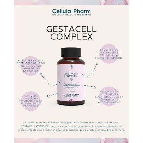 Gestacell Complex – Complément pour la conception et la grossesse | Cellula Pharm - Bienfaits