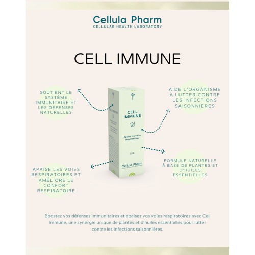 CELL IMMUNE | Immunité et voies respiratoires – Huiles essentielles & plantes - Cellula Pharm