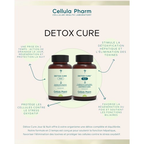 Détox Cure Jour & Nuit | Programme complet de détoxification hépatique – Cellula Pharm