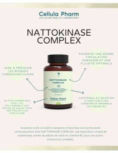 Nattokinase Complex – Soutien cardiovasculaire et circulation sanguine | Cellula Pharm 2